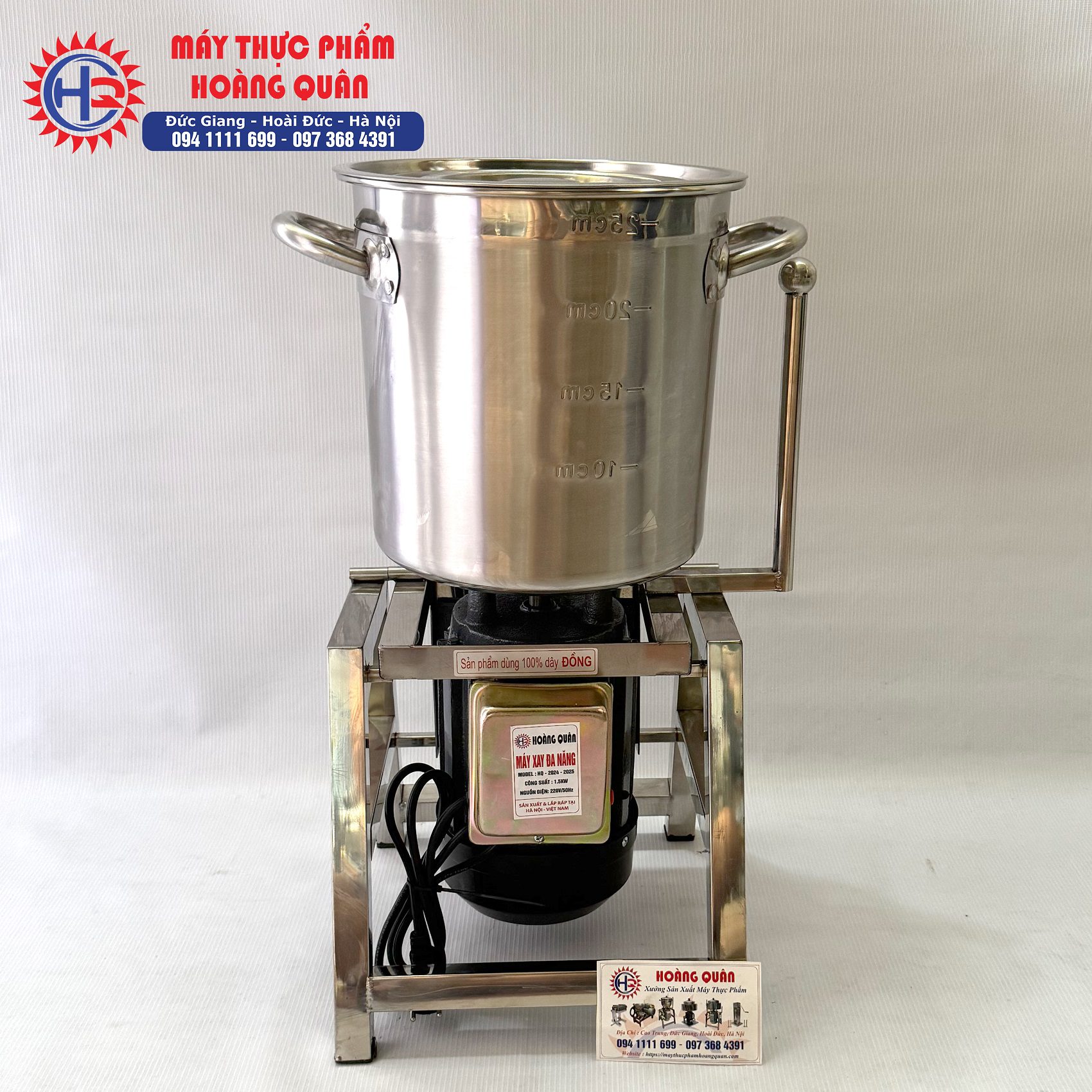 Máy Xay đa Năng 1.5kw NỒi Cao 25cm 1 Máy Xay đa Năng 1.5kw NỒi Cao 25cm 1